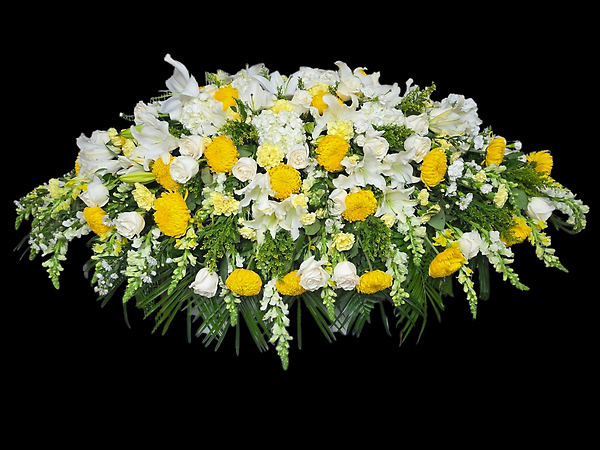Sunshine serenity closed casket spray