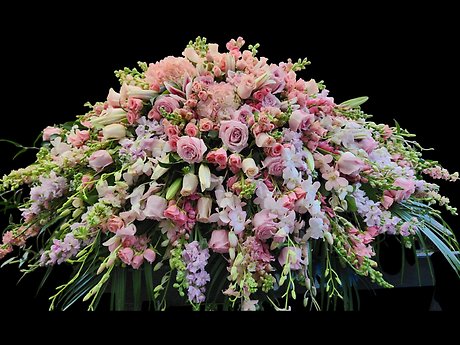 Pink Assortment Casket Spray