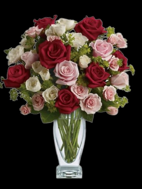 Cupid\'s Creation with Red Roses