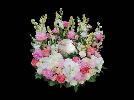 Pink and Lush Urn Wreath
