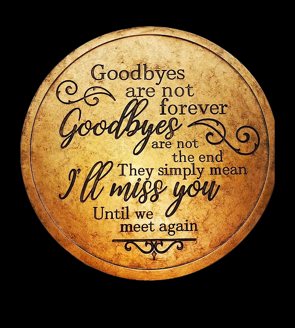 Sentiment Stone Floral wreath