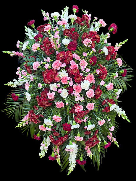 Crimson and Blush Standing spray