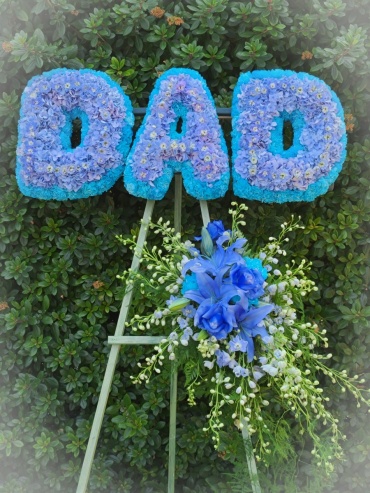 Dad flower letters