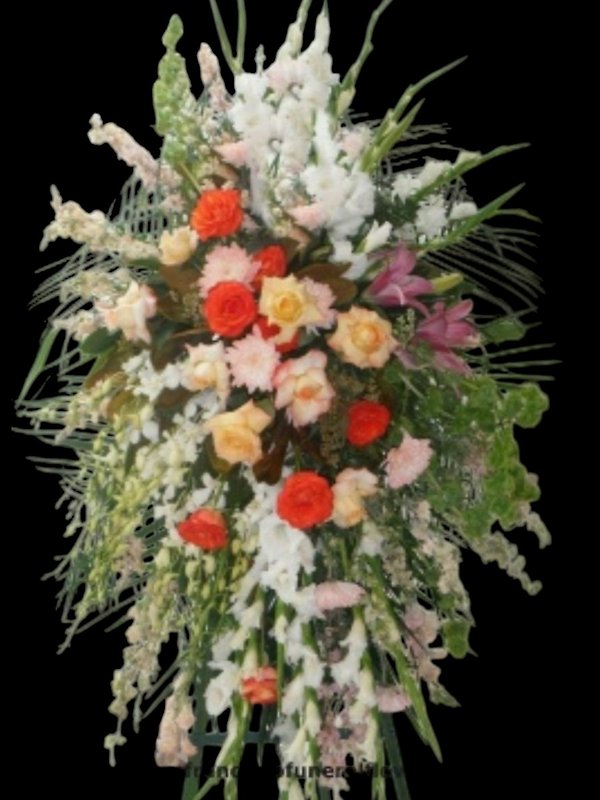 With love and remembrance standing spray