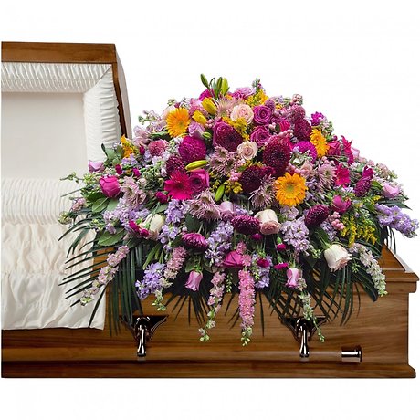 Spring Garden Casket Spray