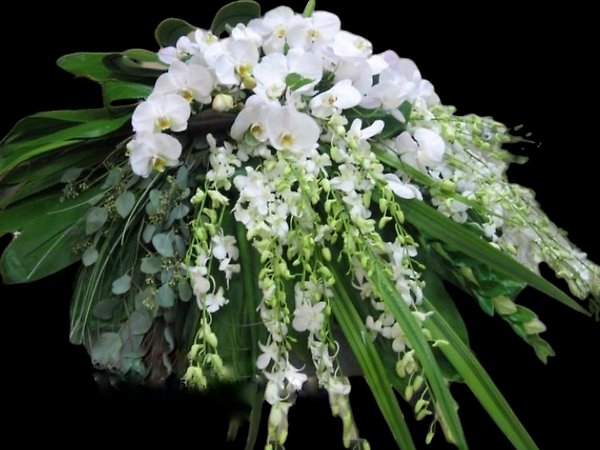 Timeless Garden casket spray