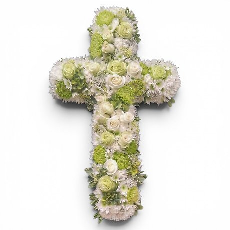 White and Sage Cross