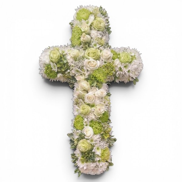White and Sage Cross
