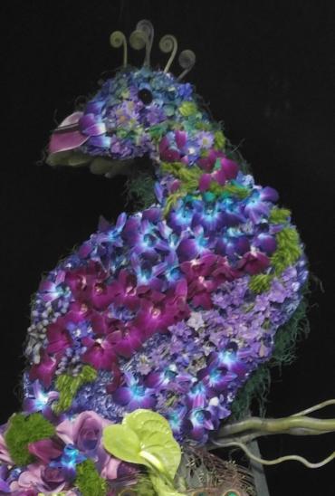 Peacock Floral Tribute