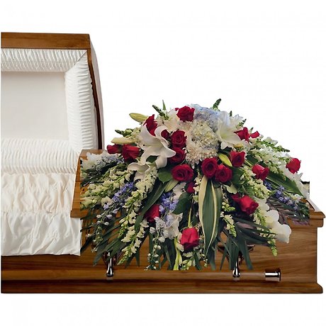 Timeless Patriotic Casket Spray