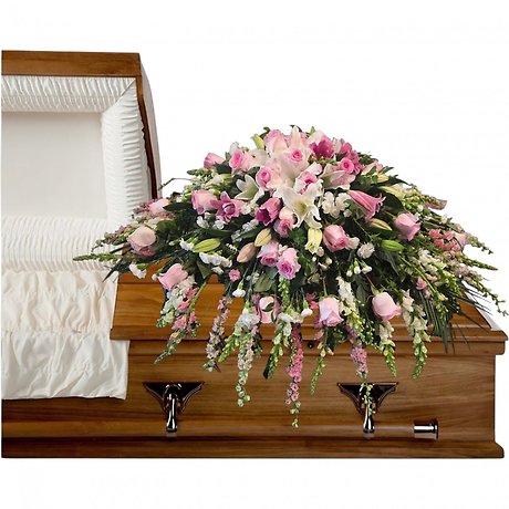 Pink Assortment Casket Spray