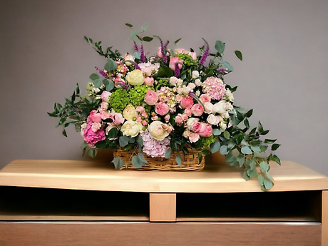 Pink Grandeur garden basket