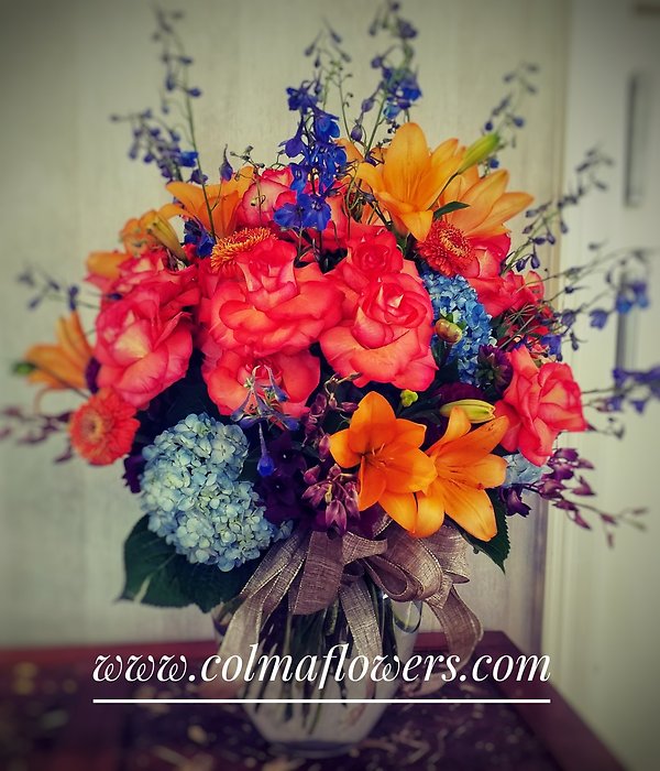 Tropical ocean vase