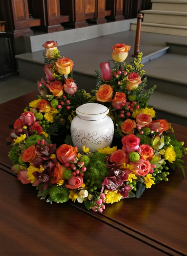Sunrise Urn Wreath