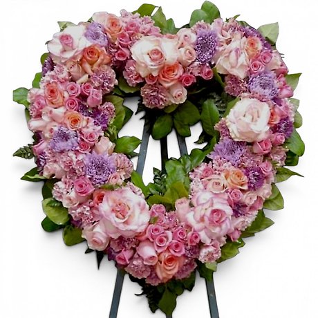 Blush Garden Heart Spray