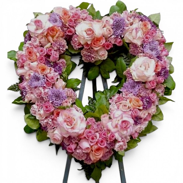 Blush Garden Heart Spray