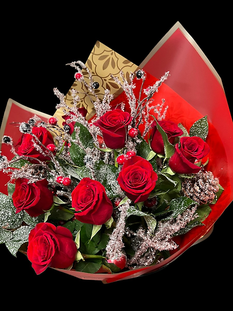 Christmas Carol Dozen roses