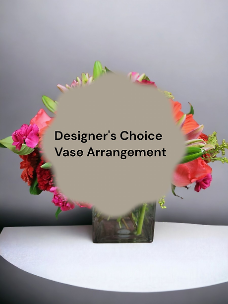 Designer\'s choice vase arrangement