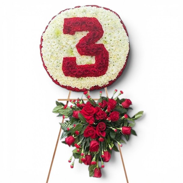 Number floral spray
