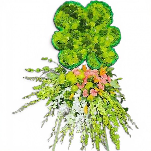 Shamrock standing spray