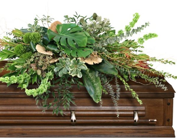 Graceful comforts casket spray