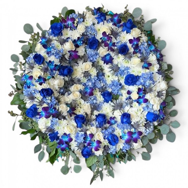 Blue Serenity Solid wreath