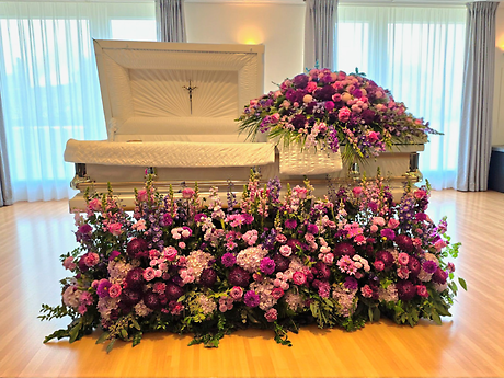 Serene lavender Casket set