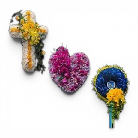 Crosses, Hearts & Wreaths