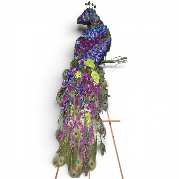 Peacock Floral Tribute