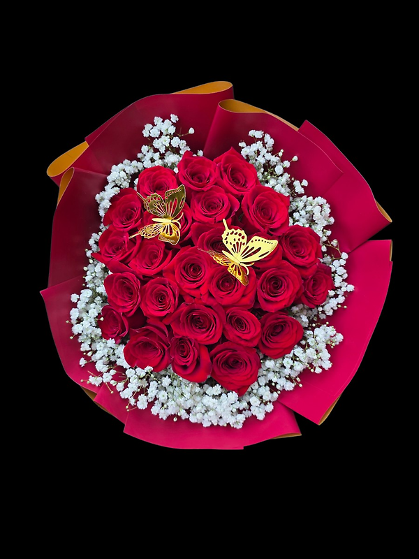 24 roses bouquet- ramo buchon