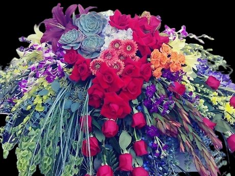 Garden of eternal memories casket spray