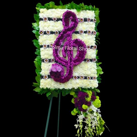 Floral Treble Clef