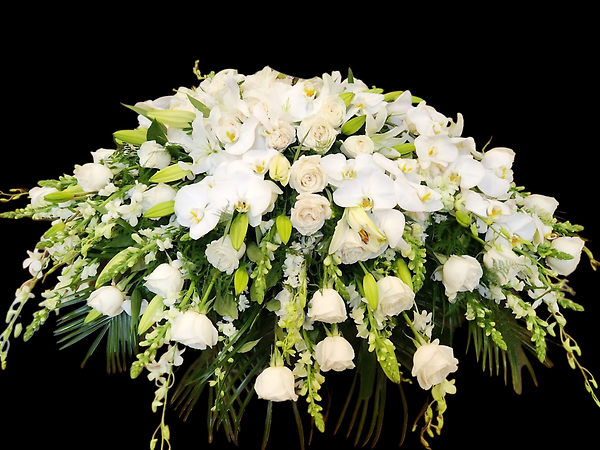 Tranquil harmony casket spray