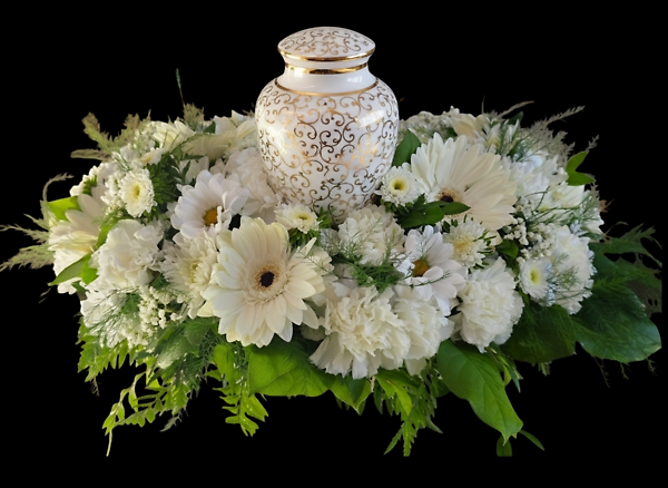 Whispers of peace urn wreath