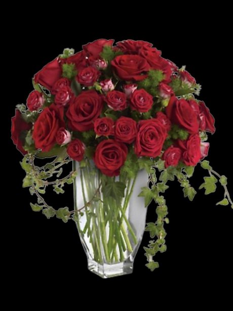 Rose Romanesque Bouquet - Red Roses