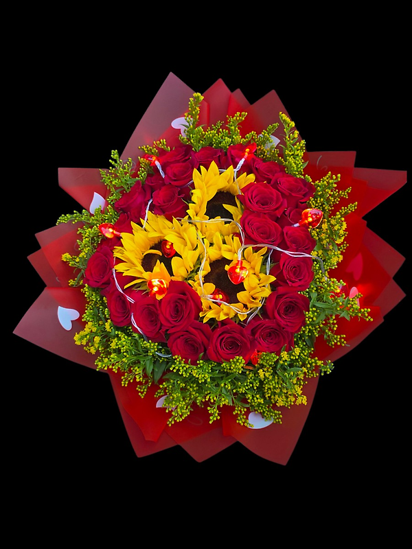 Sunflower Heart bouquet