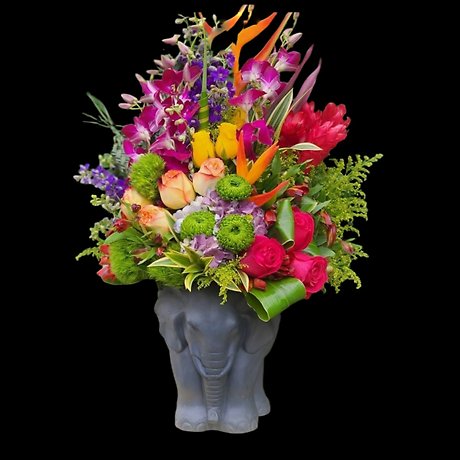 Elephant Vase Blooms