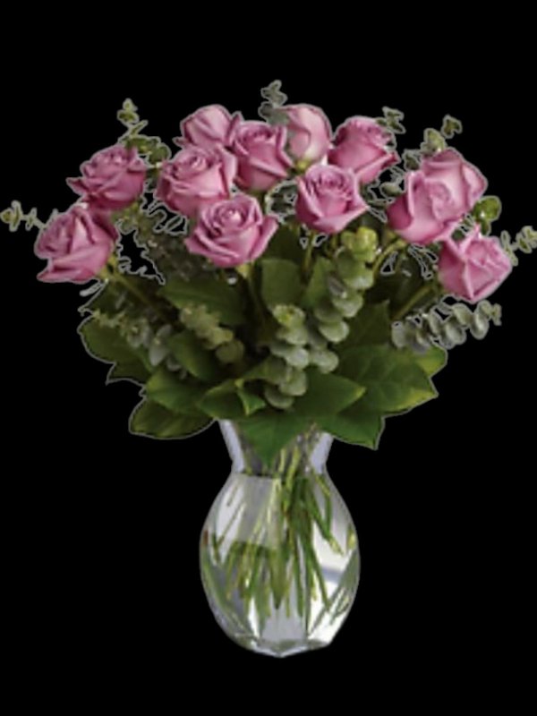 Lavender Wishes - Dozen Premium Lavender Roses