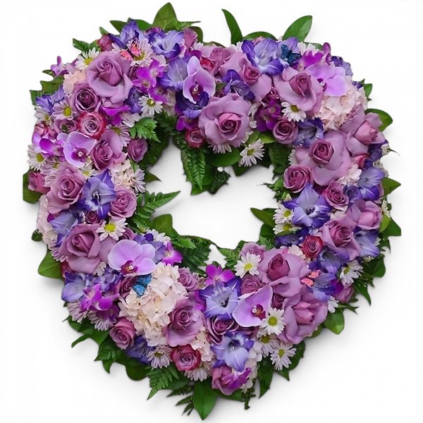 Purple Serenity Heart