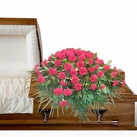 Carnation casket spray
