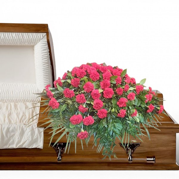 Carnation casket spray
