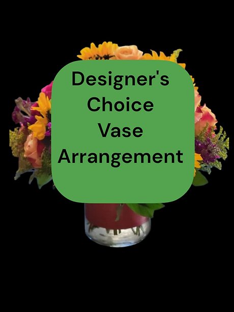 Designer\'s choice vase arrangement
