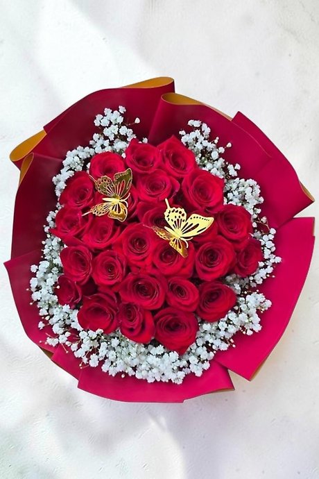 24 roses bouquet- ramo buchon