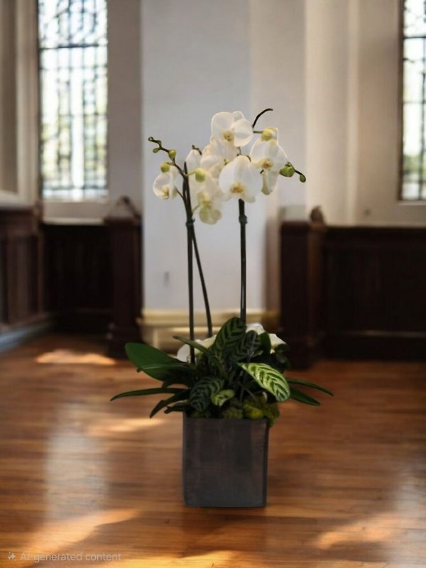White orchid garden standard