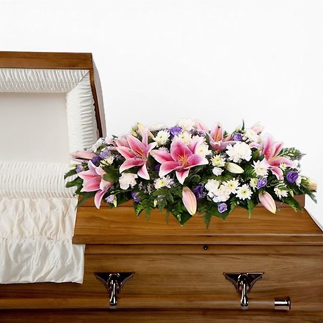Tender memories casket spray