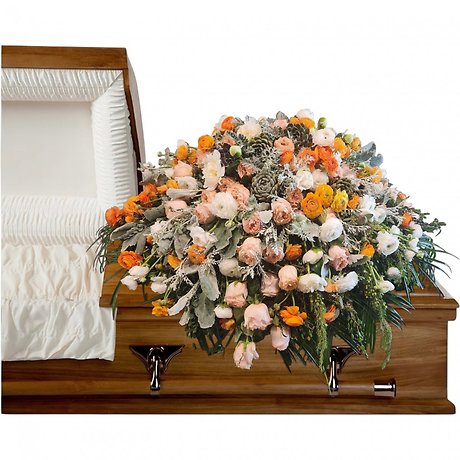 Victorian Enchantment casket spray